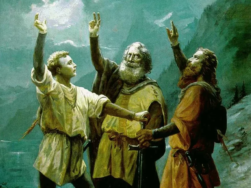 1846-Jean Renggli - Il giuramento di Rütli, 1891